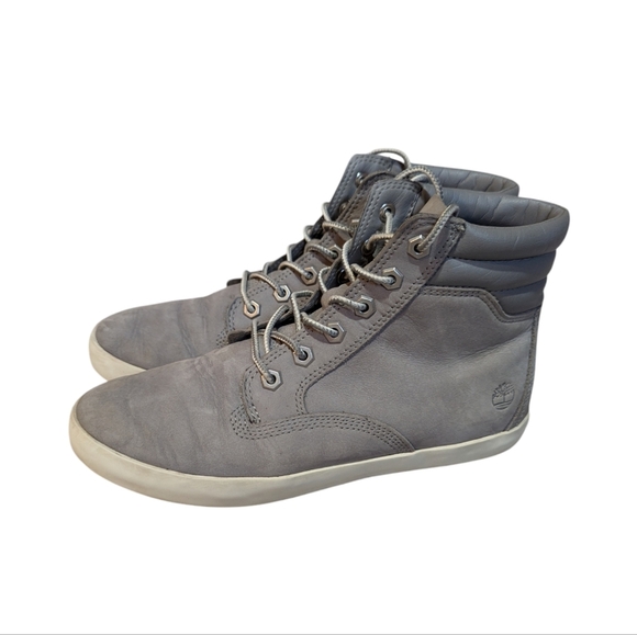 Timberland Dausette Nubuck Leather Grey Sneaker Lace Up Boots size 8 - Picture 6 of 8